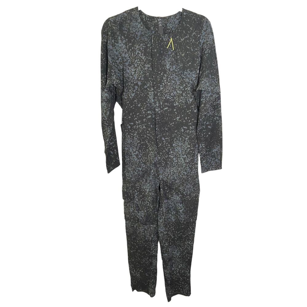 Lululemon LAB Reykur Jumpsuit Long Sleeve Cargo Pockets Paint Splatter Size XS - Picture 4 of 12